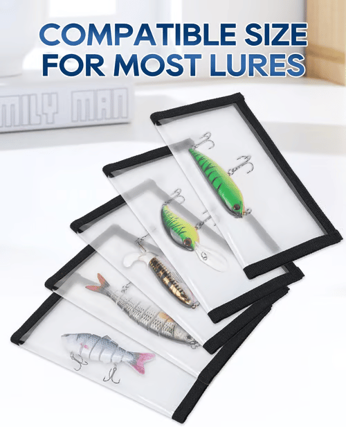 Clear PVC Fishing Lure Wraps for Safety & Store