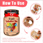 Valentines Day Cards for Kids - 60 Pack Mason Jar Valentine Gifts Cards