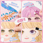 Top-selling gift of Special Diamond Painting & Princess Book Makeup Craft Kits Foil Art Books Set Play on Paper