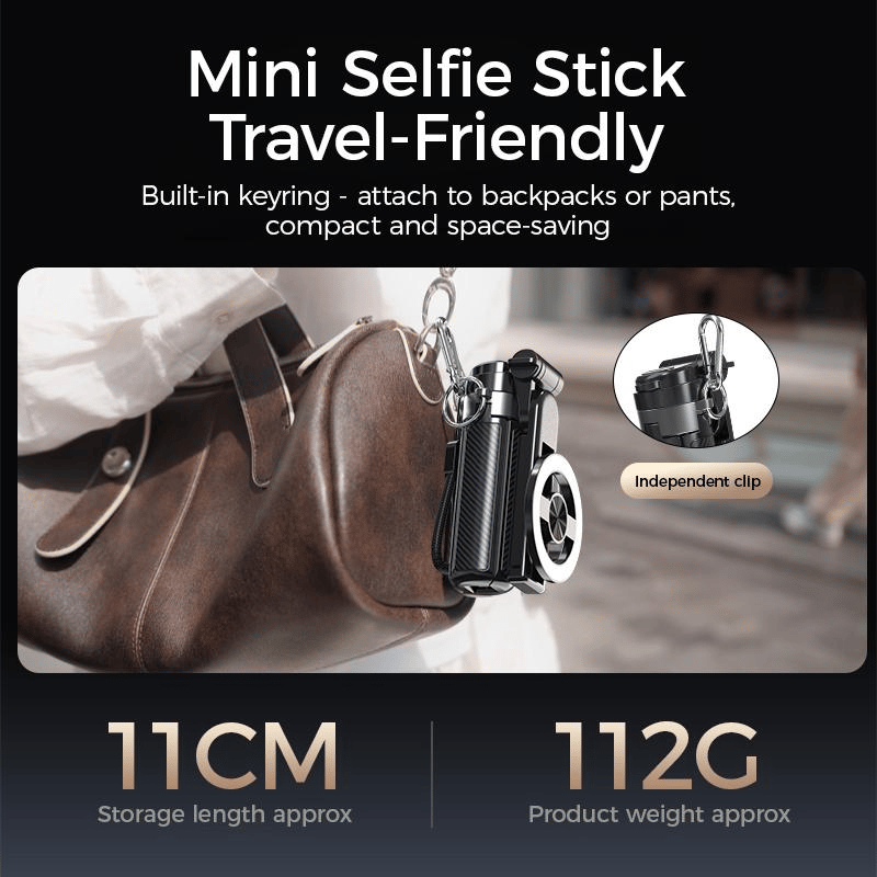 4-in-1 Magnetic Selfie Stick-360° Rotation & Portable Tripod
