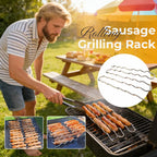 [Grill Master Essential] BBQ Sausage Roller Rack | No More Burnt Hot Dogs