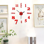 Promotion 3D Wall Decal Decorative Clock