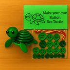 NOW! DIY Button Animal Ornaments - Creative Craft Kit for Kids, Develops Fine Motor Skills & Creativity