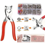 PROMOTION - 100pcs Invisible Colored Metal Buckle & 1 Count Manual Pressure Pliers