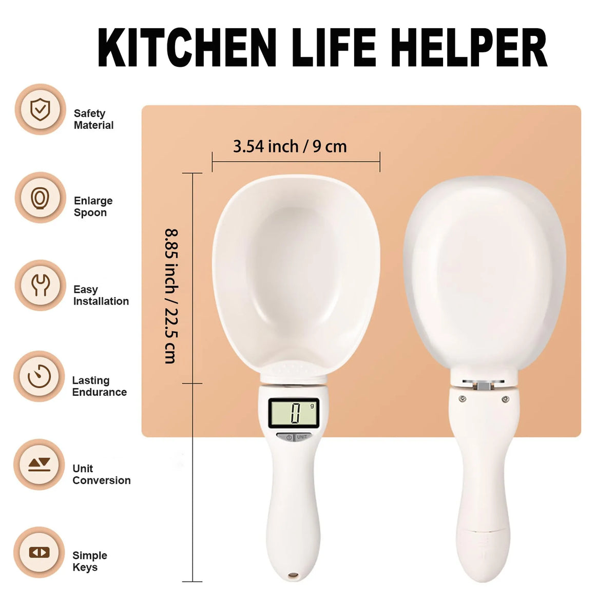 Food Electronic Measuring Scoop Scale
