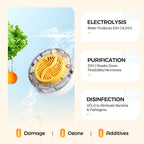 NOW! Portable Food Cleaner & Purifier - Removes Pesticides & Bacteria in 3 Mins, USB Charging for Kitchen/Travel