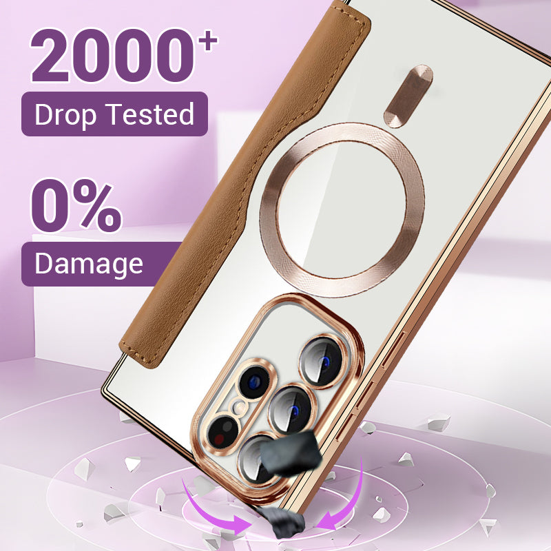 New Leather Textured Flip Mobile Phone Case For Samsung