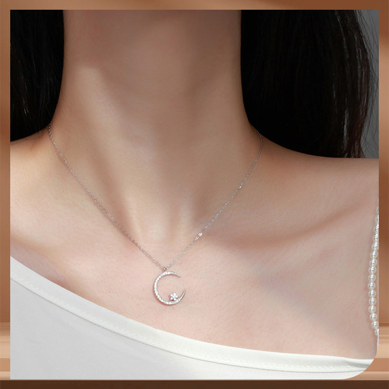 Bright Night: Moon Star Necklace