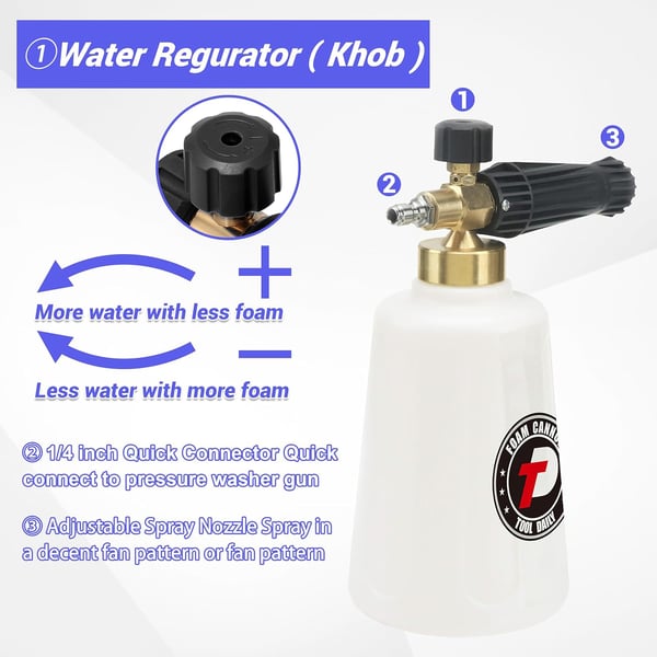 High Quality Foam Cannon Dual-Connector Accessory