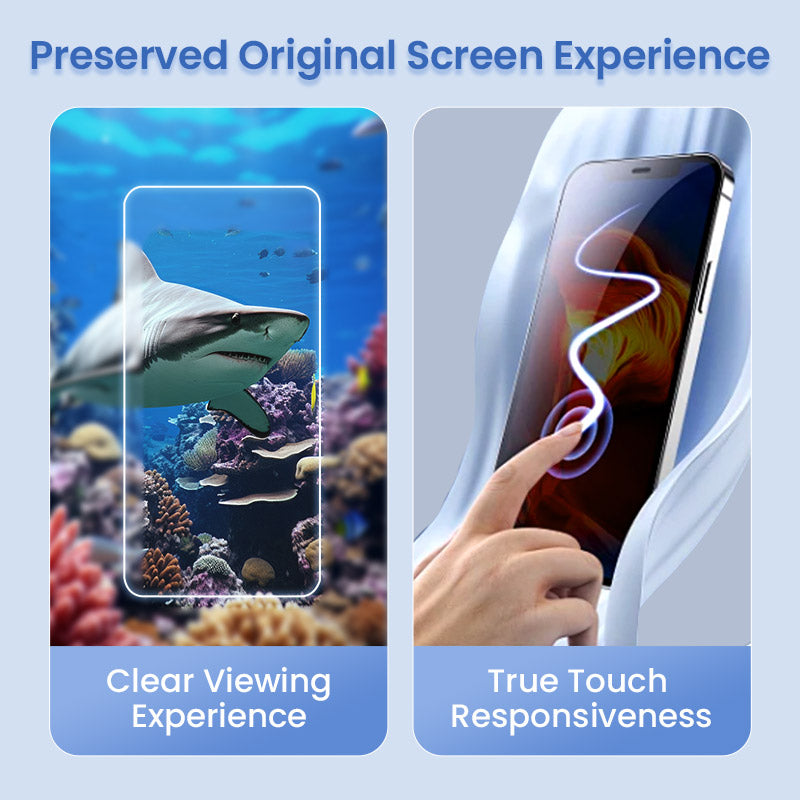 4K HD/Anti-Peeping Tempered Glass Screen Protector with Auto Dust-elimination Installation for Phone