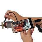 3-IN-1 ENDOSCOPE - 2.0MP HD with 6 LED Lights, IP67 Waterproof, Compatible with Smartphones for Home Inspection and DIY Projects