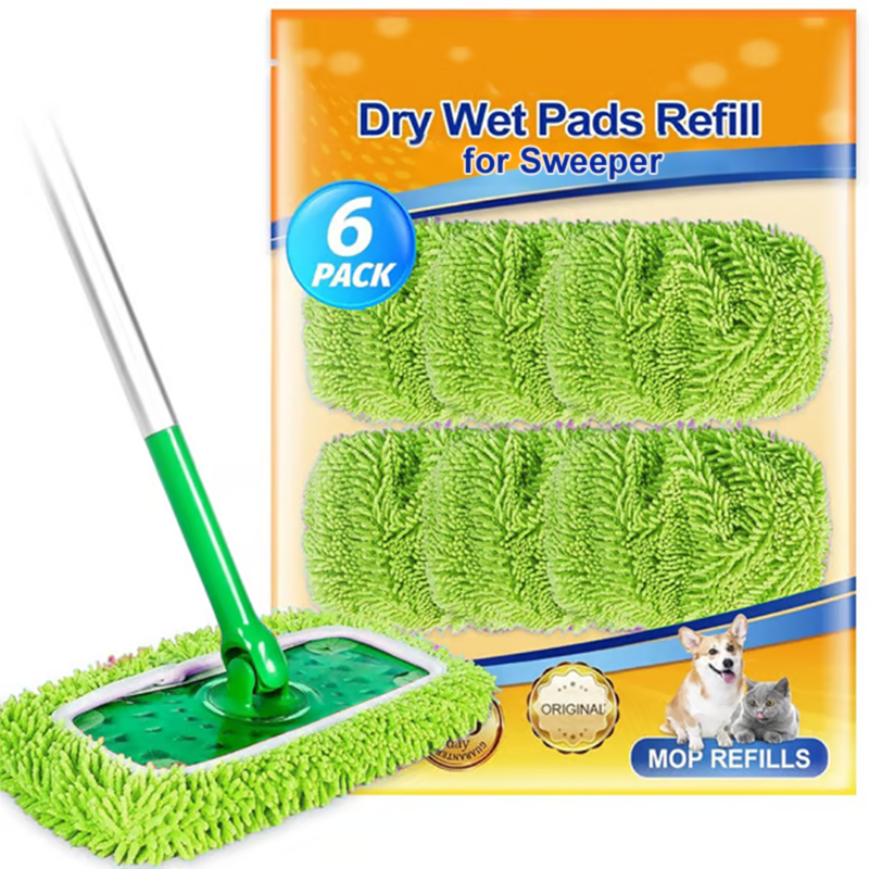 Reusable Mop Pads for Wet & Dry Use