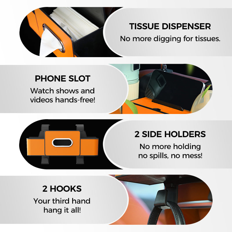 To get Multifunctional & Waterproof Car Back Seat Organizer