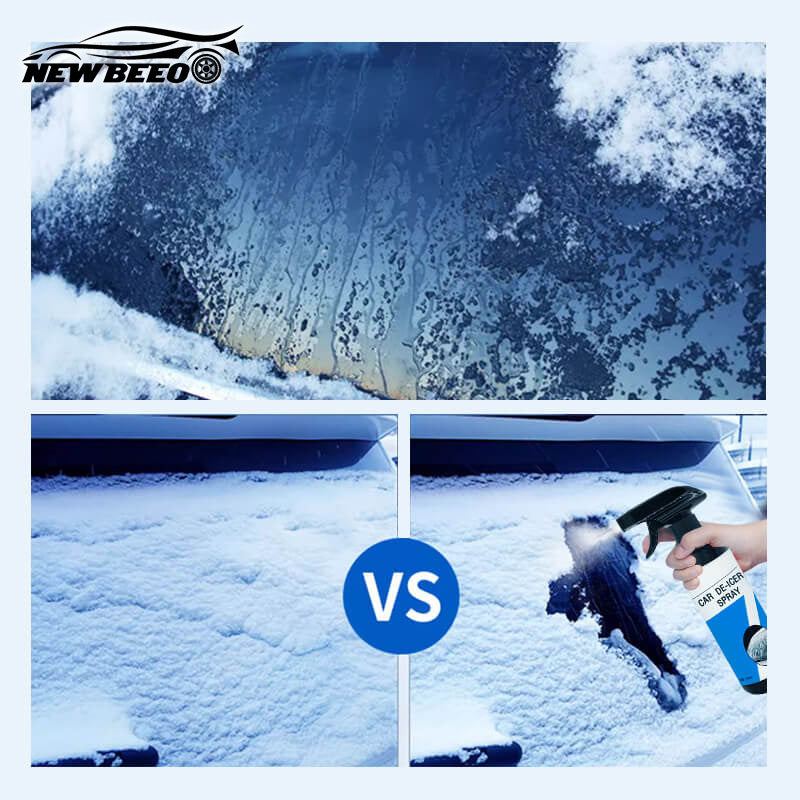 45℃ Ultra-Fast Ice Melting, Non-Toxic Windshield Defroster Multi-Use for Windows/Headlights/Doors