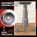 5pcs Magnetic Hexagon Nut Driver Bits（ ）