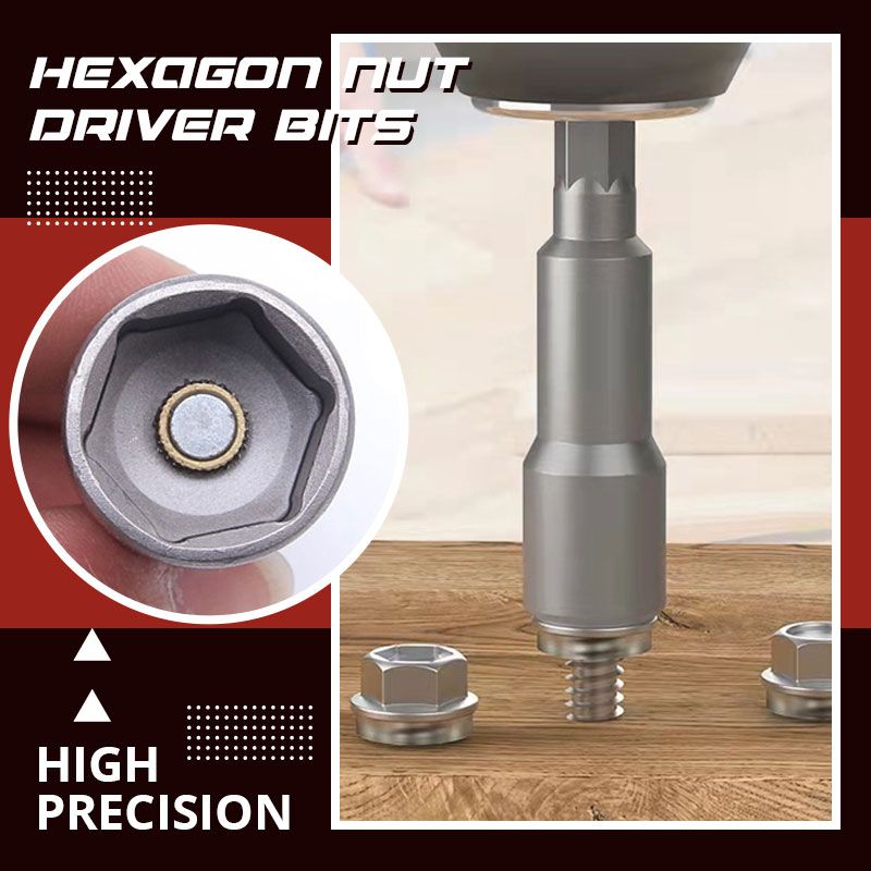 5pcs Magnetic Hexagon Nut Driver Bits（ ）