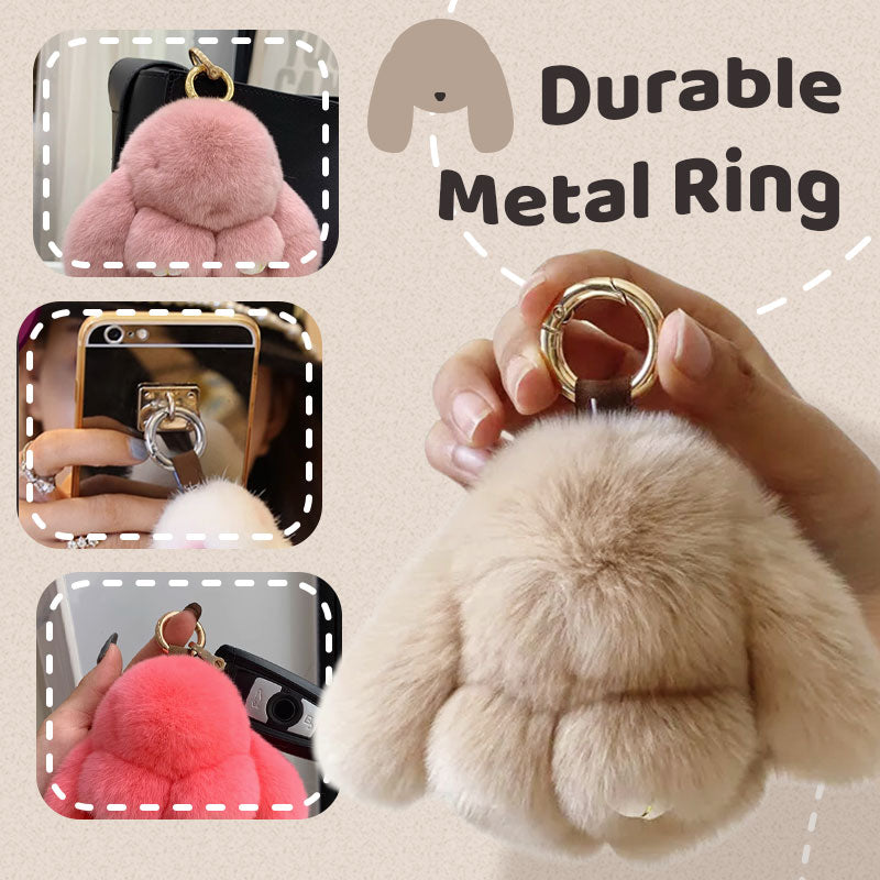 Easter Best Gift Handmade Soft Bunny Pom Pom Charms