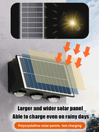 Solar wall light for outdoor use