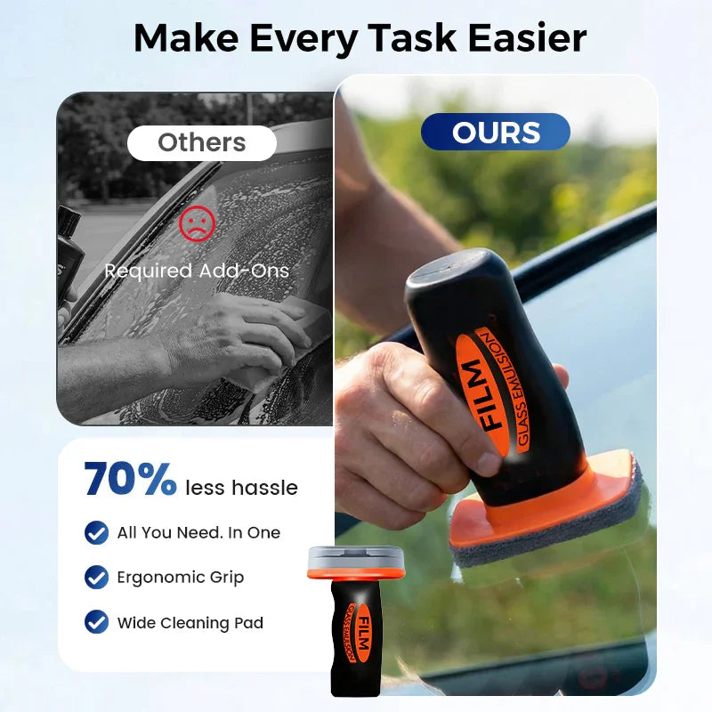 Auto Glass Oil Film Cleaner – Streak-Free Cleaning, Scratch-Safe Formula & Easy Application
