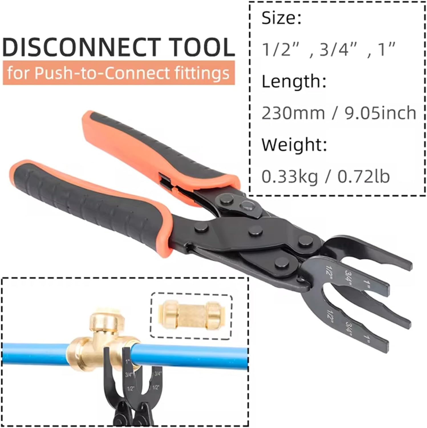 Exclusive Offer Fit Disconnect Tong Tool for Easily Removing Push-to-Connect Fittings