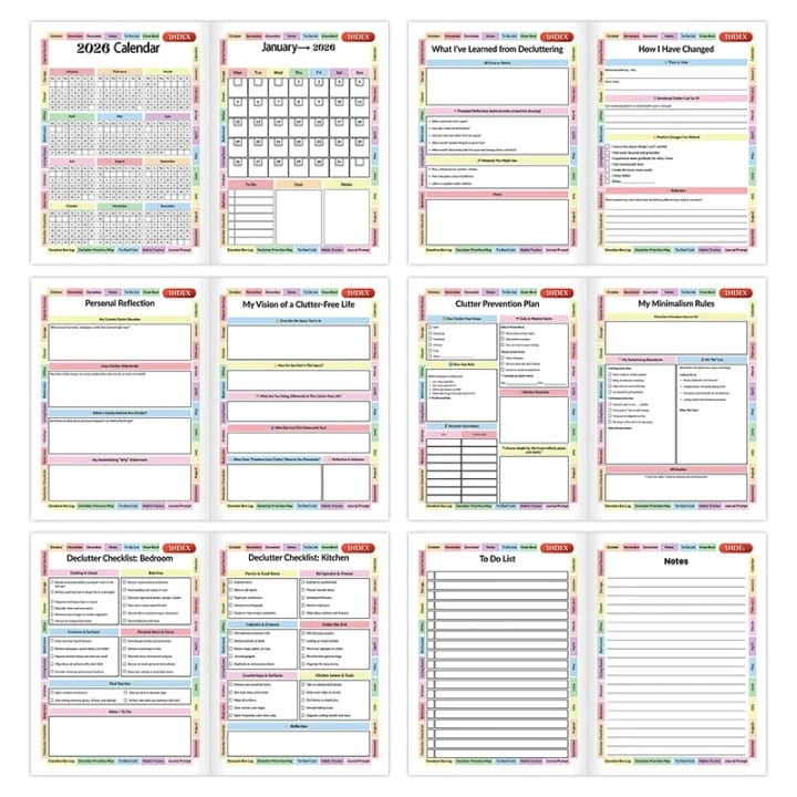 Declutter Journal Workbook