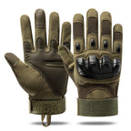Tactical Full Finger Gloves with Soft Knuckle Protection