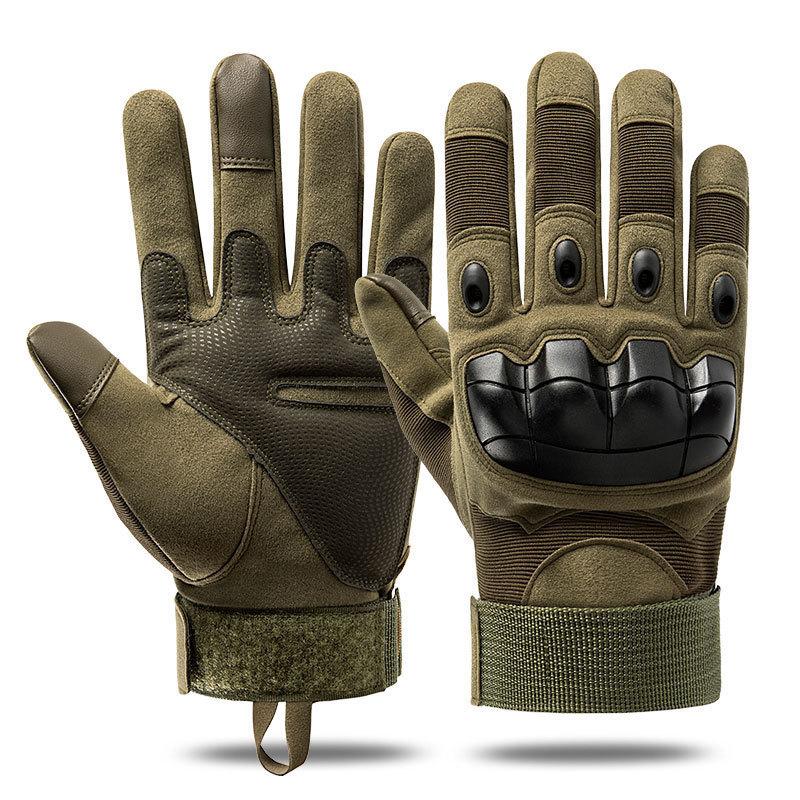 Tactical Full Finger Gloves with Soft Knuckle Protection