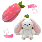 PROMOTION - Strawberry Bunny Transformed into Little Rabbit Fruit Doll Plush Toy