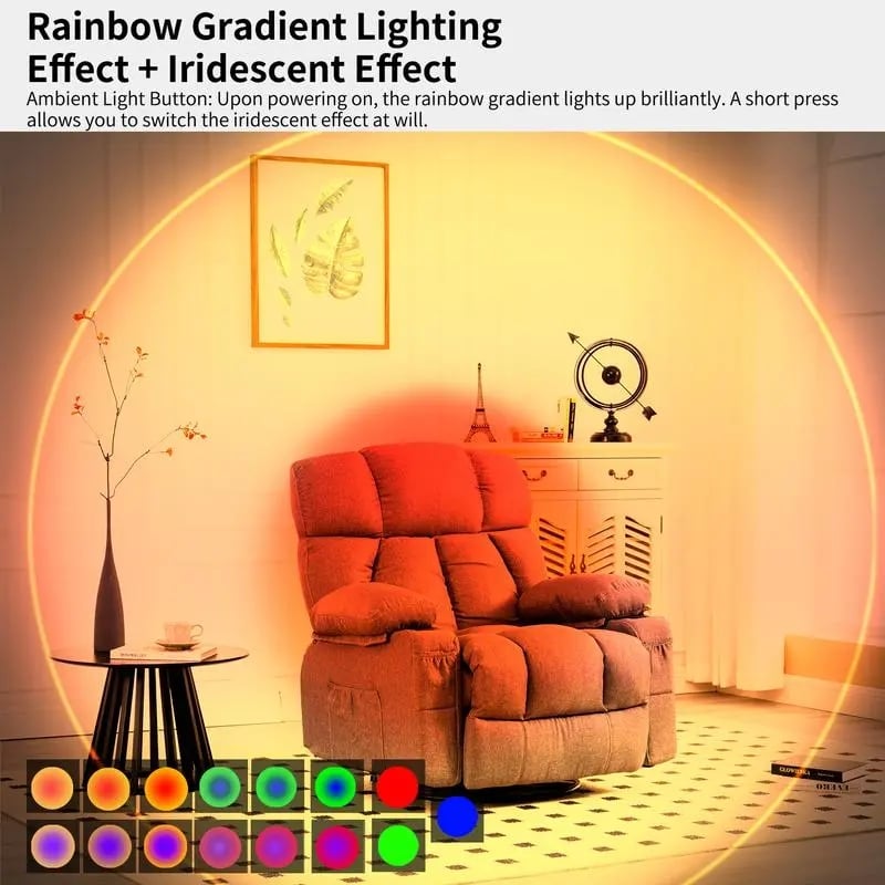 Smart Rechargeable LED Night Light – RGB Gradient Ambient Lighting