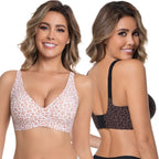 Stylish Leopard Pattern Breathable Everyday Bra