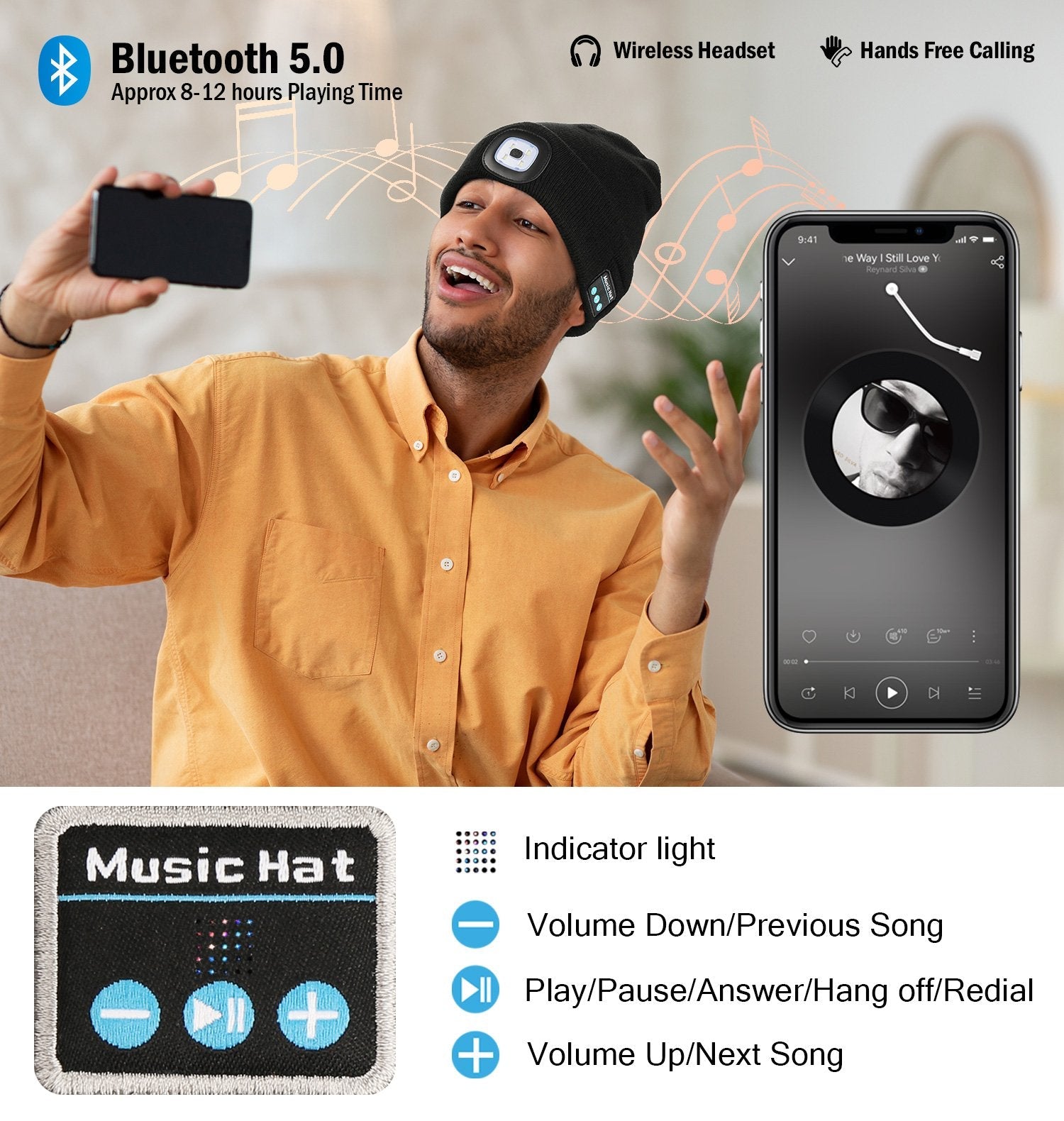 3-in-1 Function Bluetooth Beanie