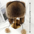Raccoon Tail Mood Hat – Retro Y2K Detachable Fluffy Earmuffs, Hypoallergenic Winter Accessory, Machine-Washable, Cozy Cottagecore Style for Outdoor and Casual Wear