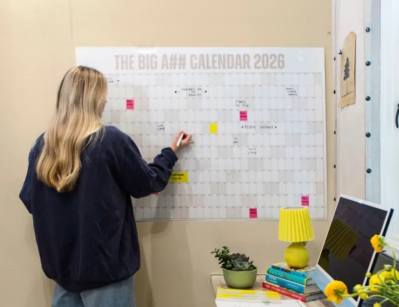 The Big A## Wall Calendar - Flexible Dry-Erase Material Design Your Amazing Year