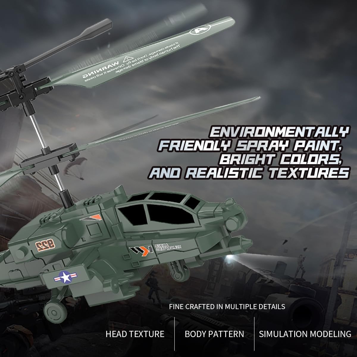 Remote Control RC Military Helicopter