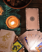 NOW! Witchy Cauldron Tarot Card Set – Rose Gold Accents, Complete Guide Book & Velvet Pouch