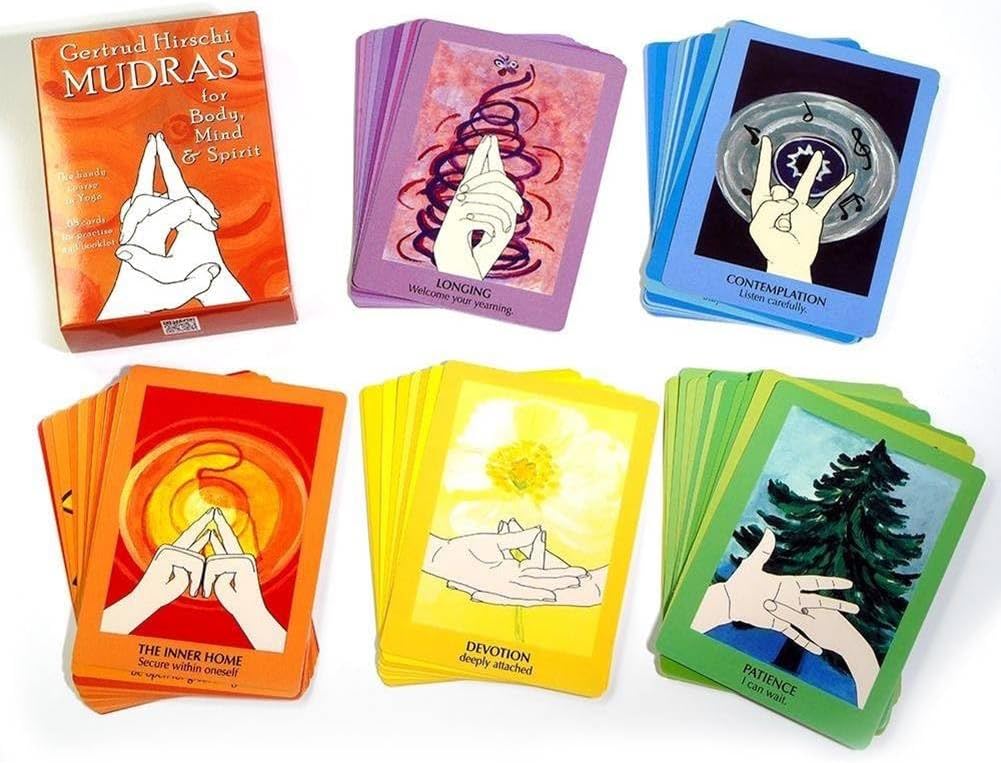 MUDRA Cards for Body, Mind ad Spirit: The Handy Course in Yoga Spiritual Meditation Accessories