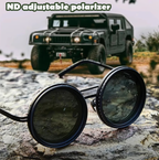 Adjustable Tint Polarized Round Sunglasses