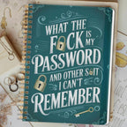 Funny Password Notebook- Spiral Bound