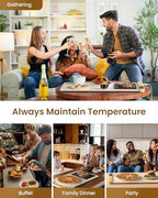 Full Surface Heating Food Warming Mat with 6 Temperature Settings