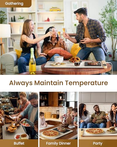 Full Surface Heating Food Warming Mat with 6 Temperature Settings