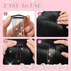 Clip-in Tinsel Hair Extensions