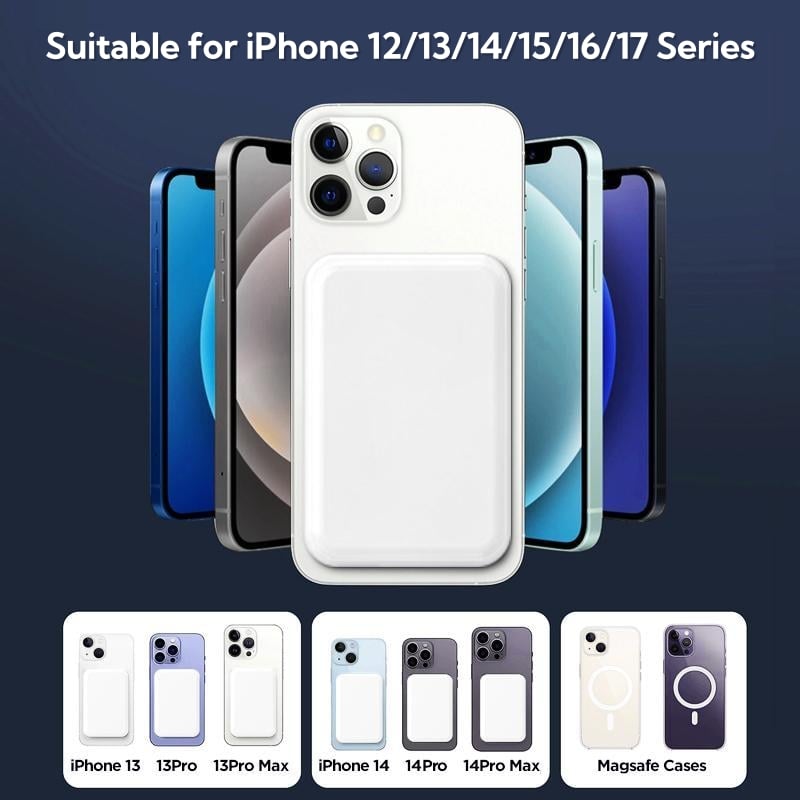 Magnetic Wireless Power Bank for iPhone – 5000mAh
