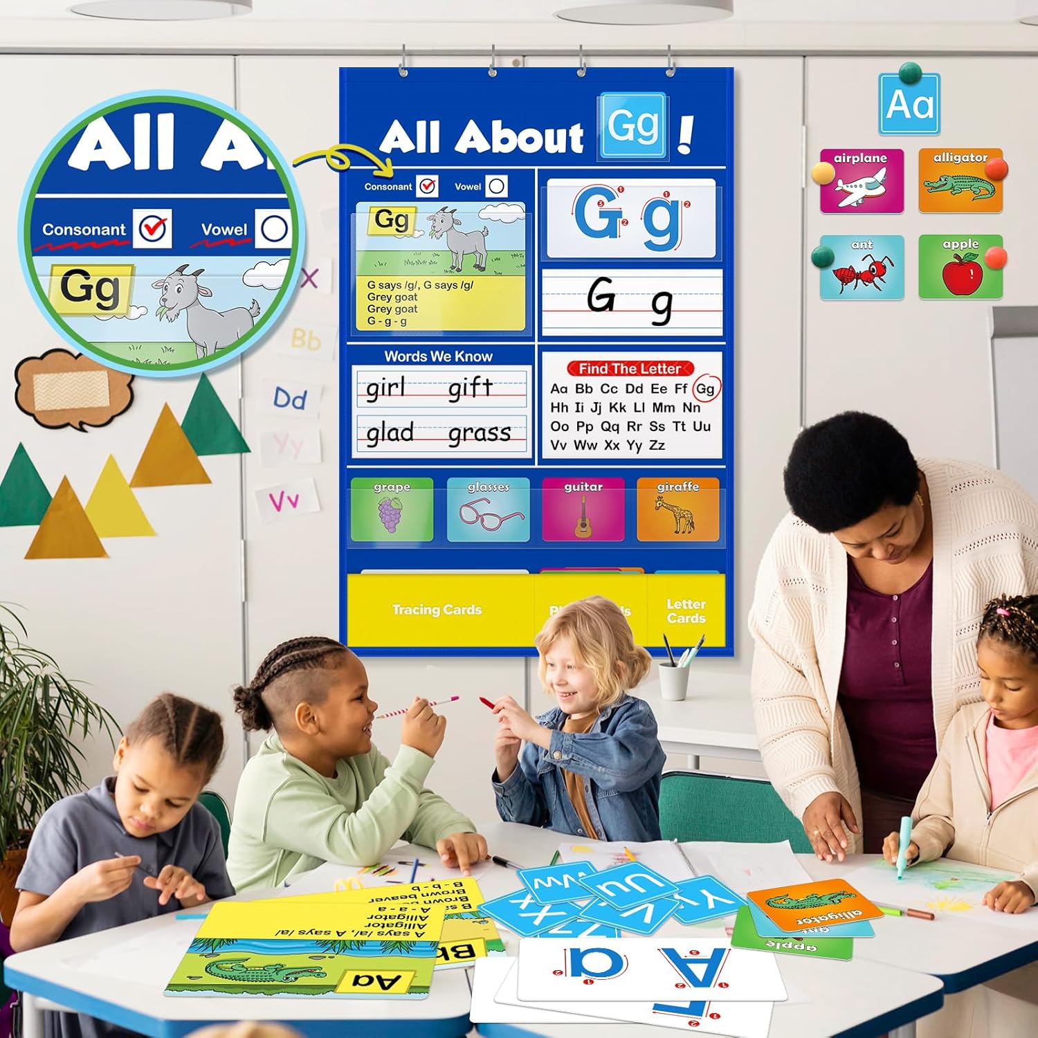 SALE Alphabet Learning Pocket Chart