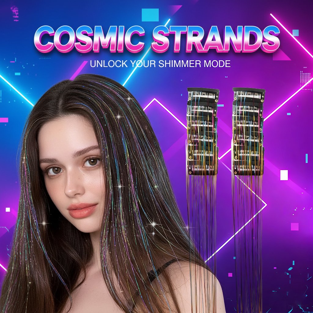 Clip-in Tinsel Hair Extensions