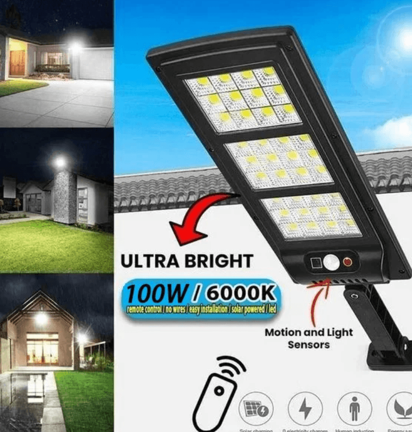 SOLAR STREET HIGH BRIGHTNESS LIGHT 6000 LUMENS