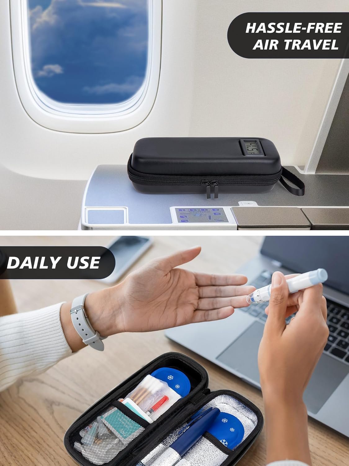 Flash Sale -- Insulin Cooler Travel Case with Temperature Display