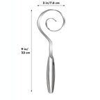Seamless Dough Whisk, 430 stainless steel Dough Whisk, 9" Bread Whisk for Cooking