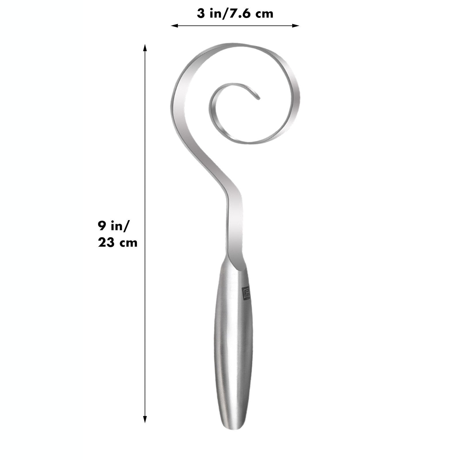 Seamless Dough Whisk, 430 stainless steel Dough Whisk, 9" Bread Whisk for Cooking