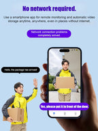 [Hidden Camera 1080P HD night vision]No WIFI or electricity required Tiny and installs in 1 second Remote real-time viewing