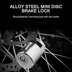 Motorcycle and Bicycle Anti-Theft Disc Brake Lock